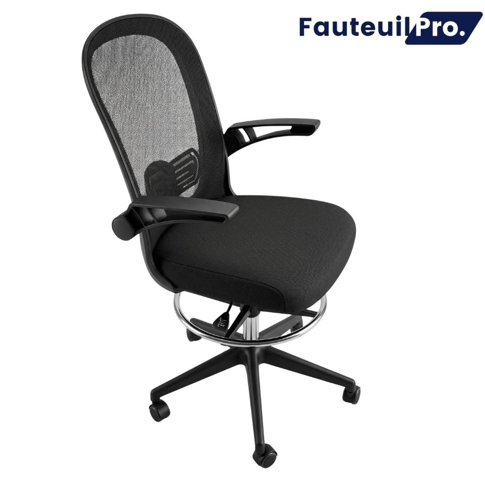 Fauteuil de Caisse Noir - Opérateur, comptoir, caisse
