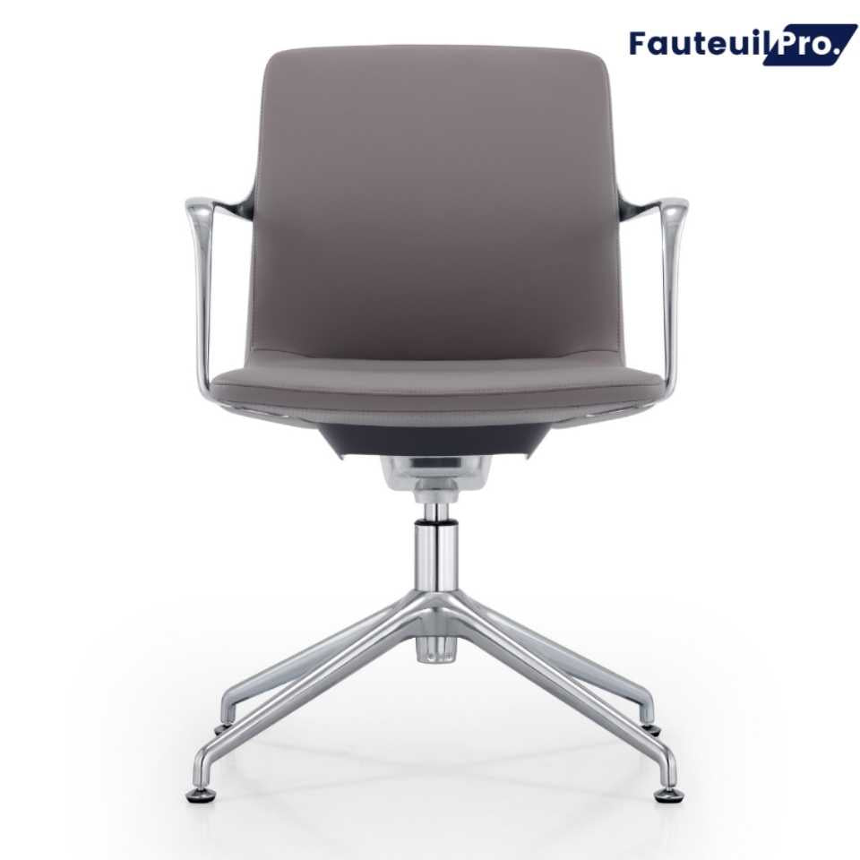 Fauteuil visiteur direction- Paris cuir Noir ou Gris