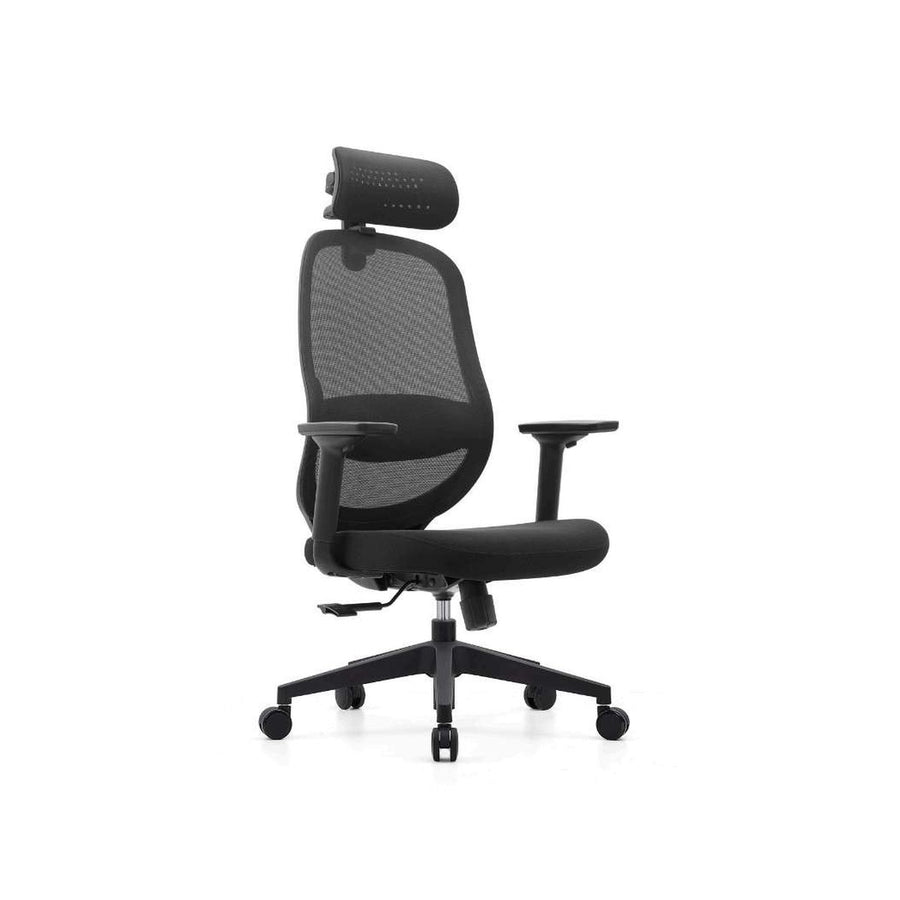 Fauteuil MOKO dossier haut — structure noire