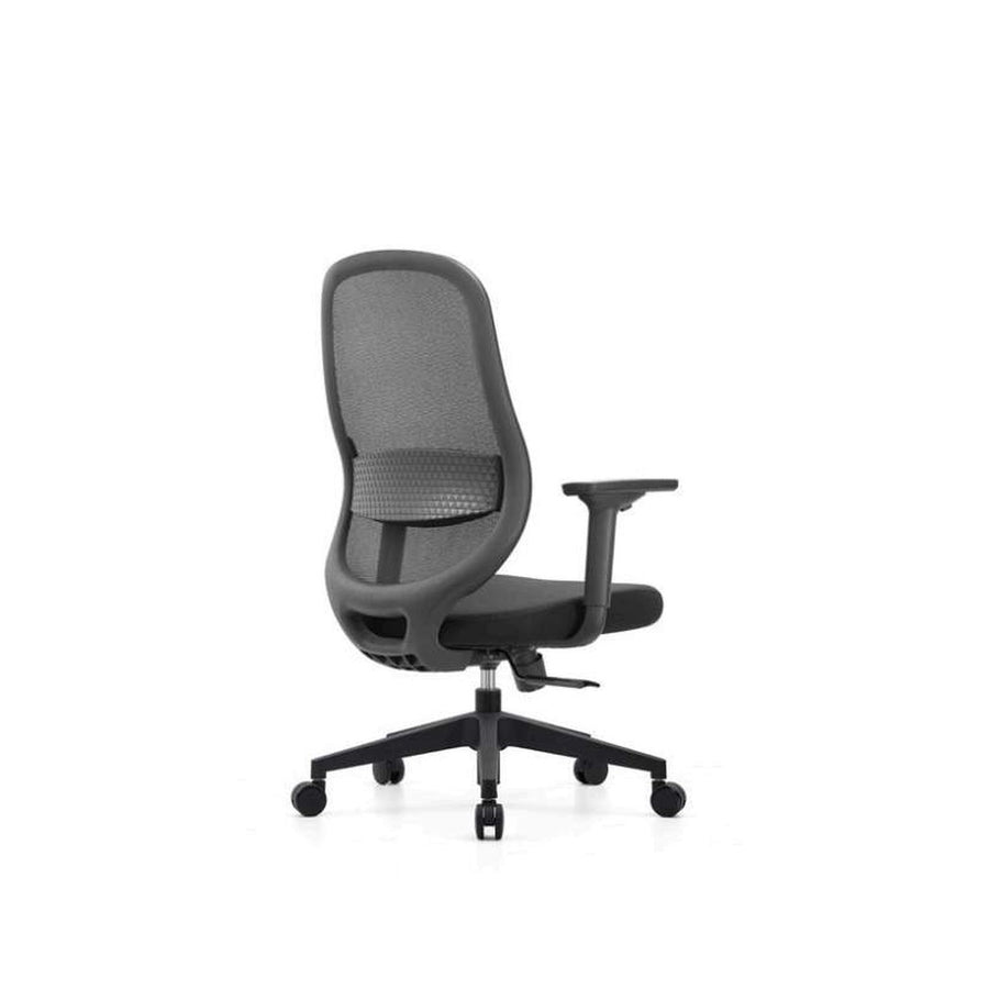 Fauteuil MOKO dossier bas — structure noire