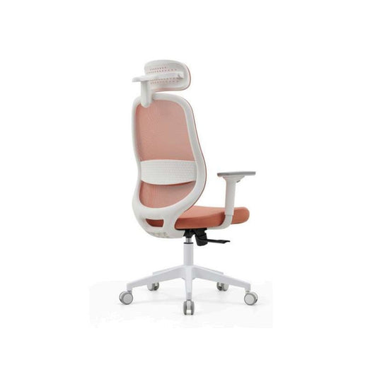 Fauteuil MOKO dossier haut — structure blanche