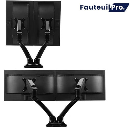 Bras articulé pour écran - Double