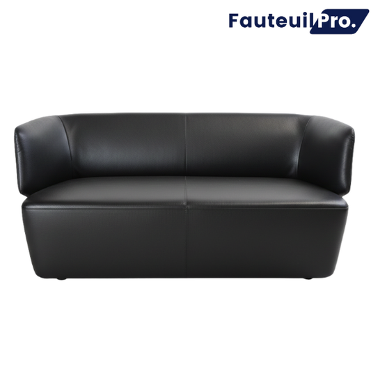 Canapé d'accueil cuir 2P - INDIA