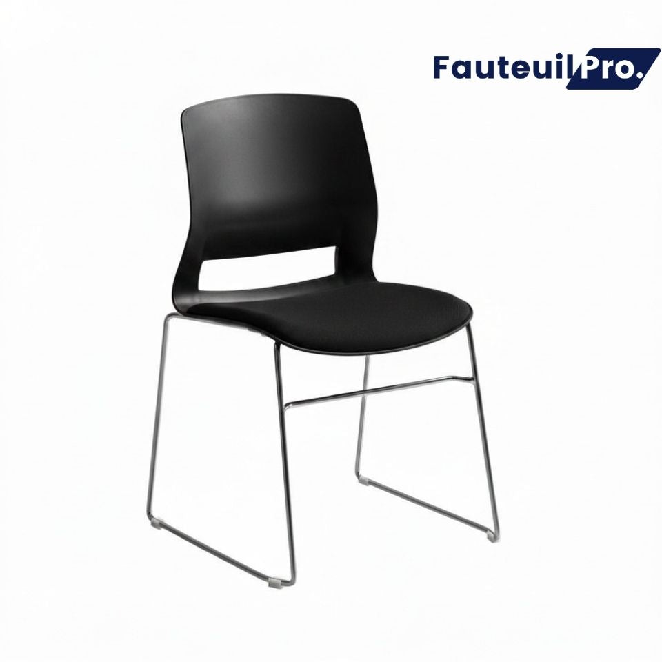 Chaise visiteur NOUMEA + GALETTE CONFORT multi-couleurs 180kg