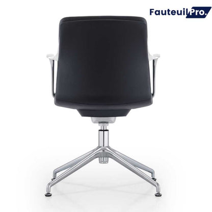 Fauteuil visiteur direction- Paris cuir Noir ou Gris