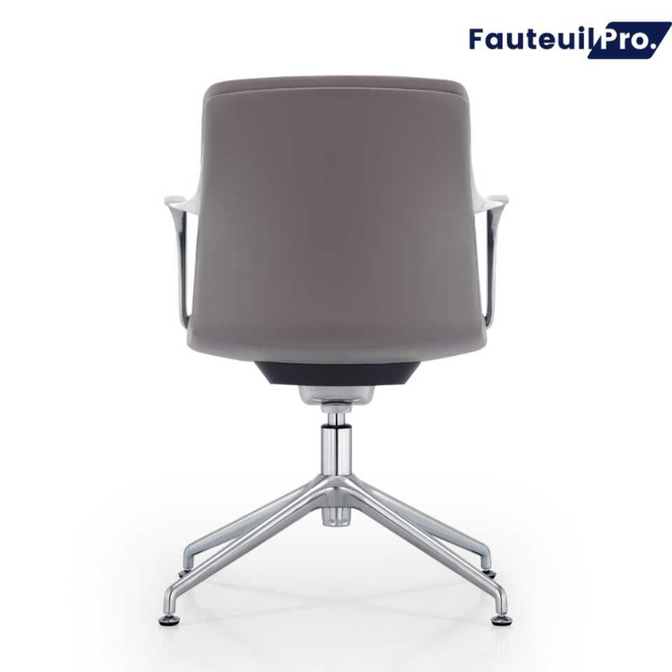 Fauteuil visiteur direction- Paris cuir Noir ou Gris