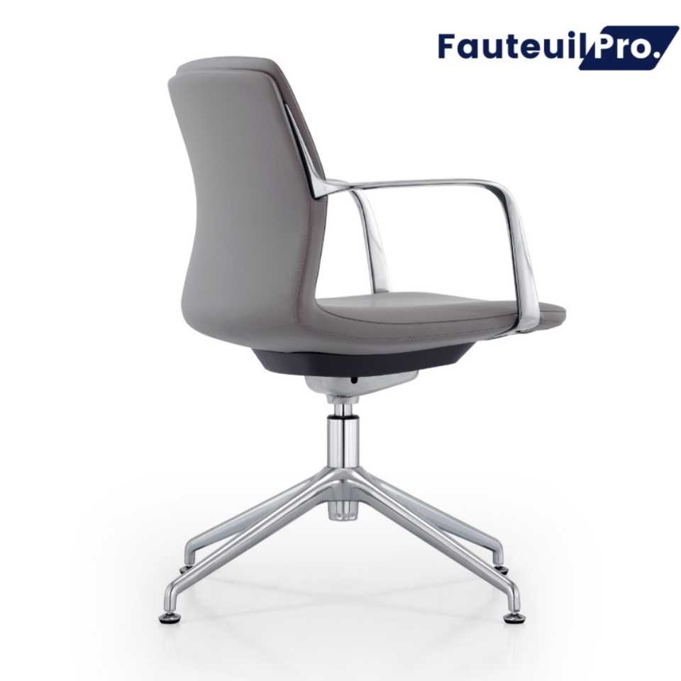 Fauteuil visiteur direction- Paris cuir Noir ou Gris