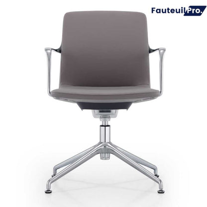 Fauteuil visiteur direction- Paris cuir Noir ou Gris