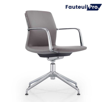 Fauteuil visiteur direction- Paris cuir Noir ou Gris