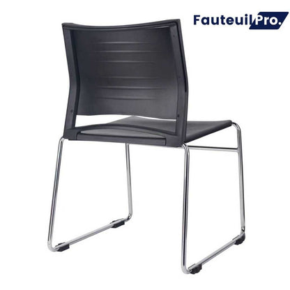 Chaise visiteur noire V3133 160kg