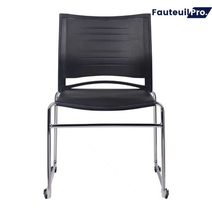 Chaise visiteur noire V3133 160kg