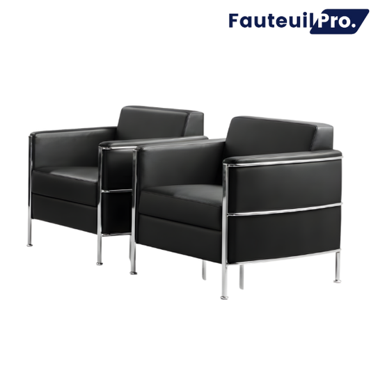 Canapé d'accueil cuir 1P - S9125